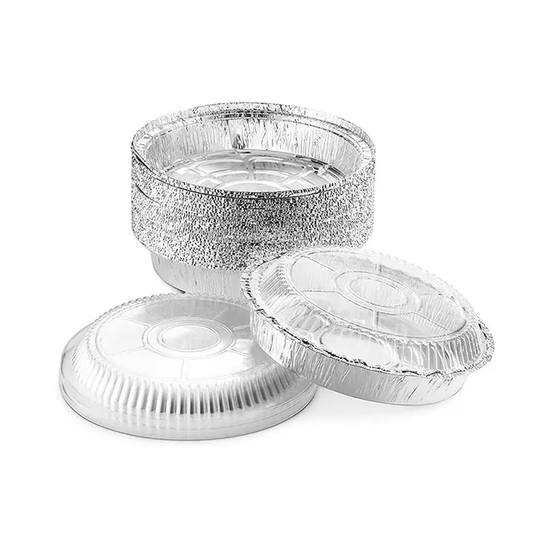 Aluminium Pans with Lids (Round)