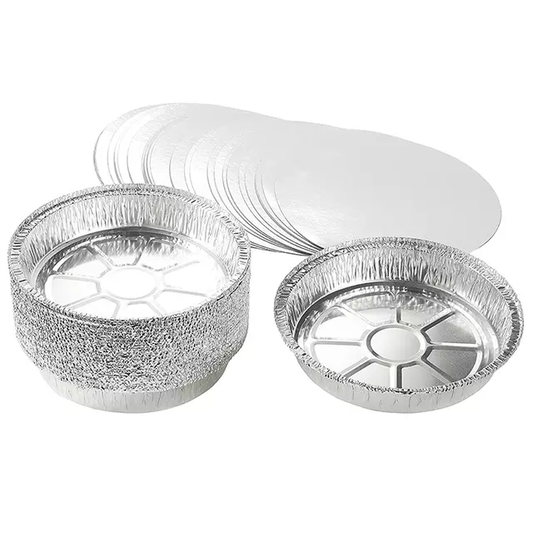 Aluminium Pans with Lids (Round)
