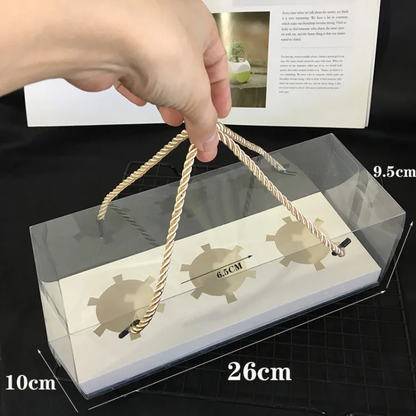 Transparent Cupcake Boxes (Rope Handle)