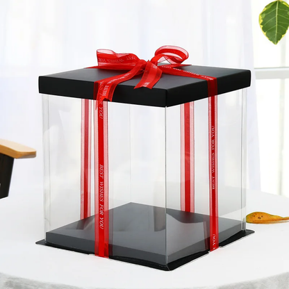 Transparent Cake Box (Double Height)