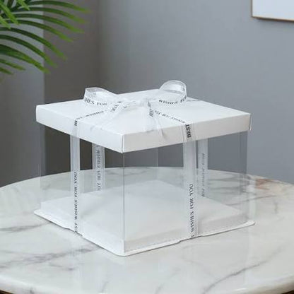 Transparent Cake Box (Single Height)